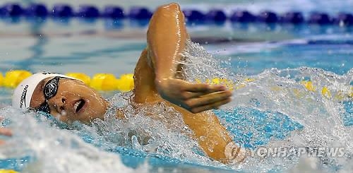 (2nd LD) (Asiad) Park Tae-hwan advances to 200ｍ freestyle final - 2