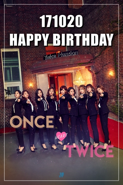 An image celebrating the two-year anniversary of K-pop girl group TWICE, provided by JYP Entertainment (Yonhap)