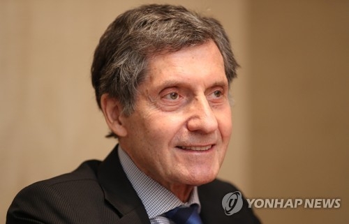 Joseph R. DeTrani, former U.S. deputy nuclear negotiator, speaks during an interview with Yonhap News Agency in Seoul on June 22, 2018. (Yonhap)