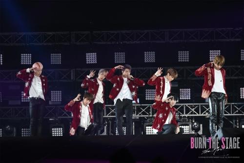 This image from "Burn the Stage: the Movie" was provided by Big Hit Entertainment. (Yonhap)