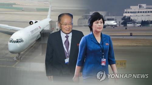 This composite image shows Ri Jong-hyok (L), vice chairman of the Korean Asia-Pacific Peace Committee, and Kim Song-hye, director of the United Front Department's tactical office. (Yonhap)