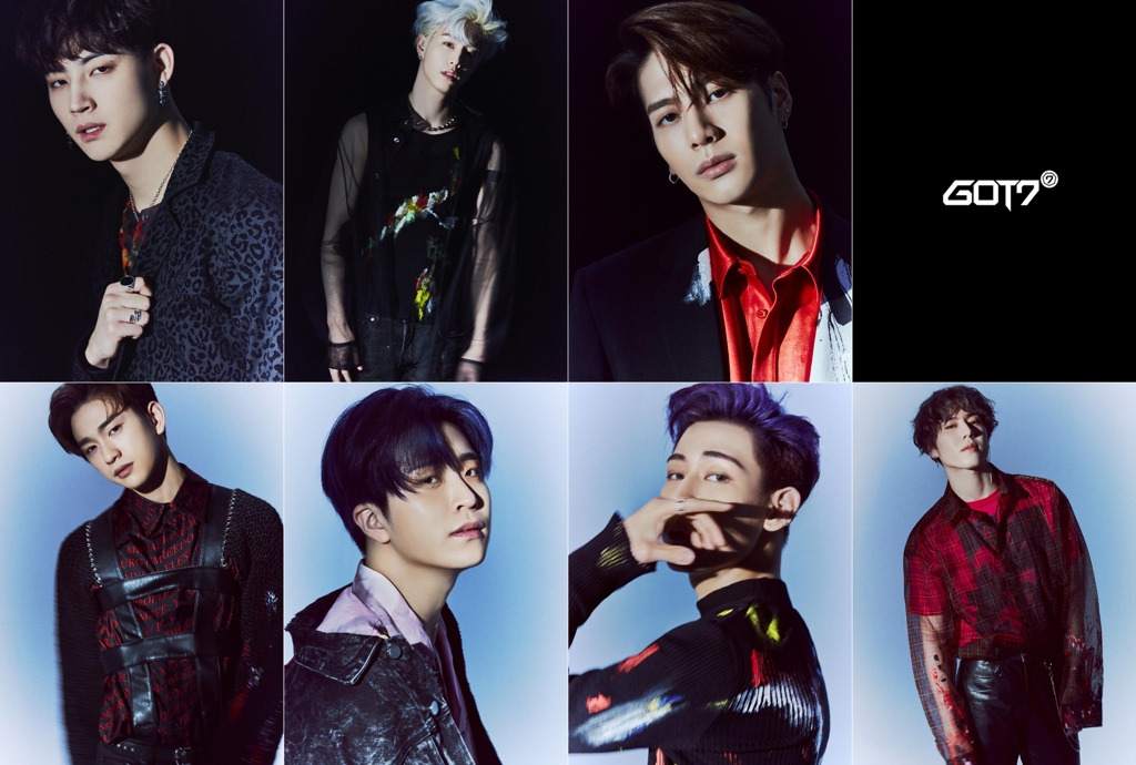 These images of the seven GOT7 members were provided by JYP Entertainment. (Yonhap)