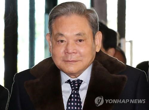 This file photo shows Samsung Group chief Lee Kun-hee, who died on Oct. 25, 2020, at age 78. (Yonhap)