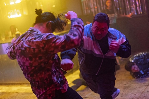 A scene from "The Roundup: No Way Out" is seen in this photo provided by A.B.O. Entertainment. (PHOTO NOT FOR SALE) (Yonhap)
