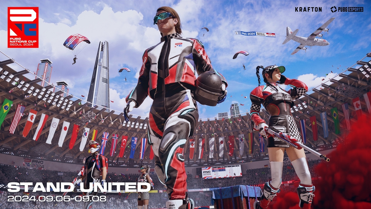 A promotional image of PUBG Nations Cup 2024 to be held in Seoul from Sept. 6-8, 2024, provided by Krafton Inc.