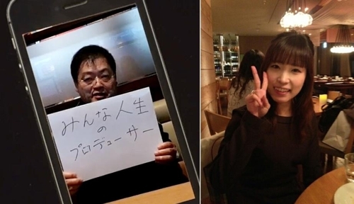 夏美優さん（左）と韓国語バージョンを担当した在日韓国人のキム・ヒョンヒさん＝（聯合ニュース）