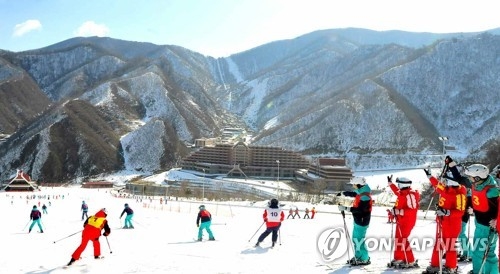 北朝鮮の馬息嶺スキー場＝（聯合ニュース）