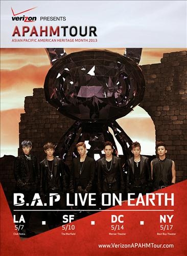 B.A.P 미국 투어 공연 티켓 1만장 매진 - 2