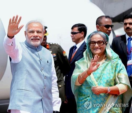 인도 모디 총리, 방글라 첫 방문…40여년 국경문제 해소(종합) - 2