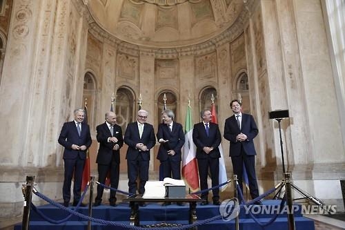 'EU 원년 멤버' 6개국, 난민·테러로 흔들리는 EU 수호 다짐 - 2