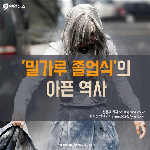 <카드뉴스> '밀가루 졸업식'의 아픈 역사 - 2