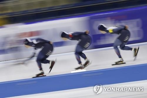 -종별세계빙속- 한국, 남자 팀추월 5위…메달 실패 - 2