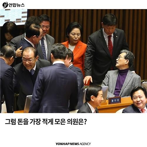 <카드뉴스> 국회의원 후원금, 누가 많이 누가 적게 모았나? - 11