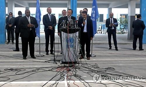 반기문, 임기 마지막 이-팔 방문…"평화정착 위해 최선 다할 것"(종합) - 2
