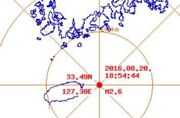 제주 성산 동북동쪽 해역서 규모 2.6 지진 - 2