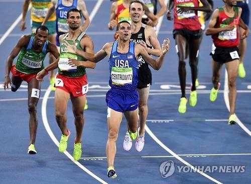 -올림픽-<육상> 미국, 1,500m서 108년 만의 '깜짝' 금메달 - 2