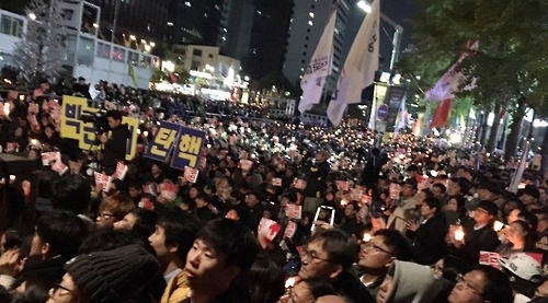 '분노한 민심'…서울 도심 '대통령 하야' 촉구 대규모 집회 - 1