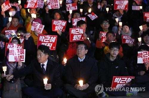 박원순 서울시장(앞줄 가운데)