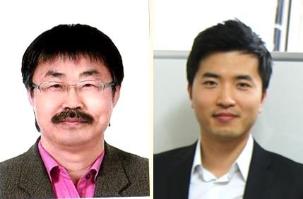 왼쪽부터 이영희 단장, 유우종 교수