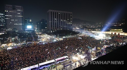 새해 첫 촛불집회 [연합뉴스 자료사진]