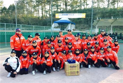 제7회 경주시장배 전국 초·중 초청 야구리그에 참가한 학강초.