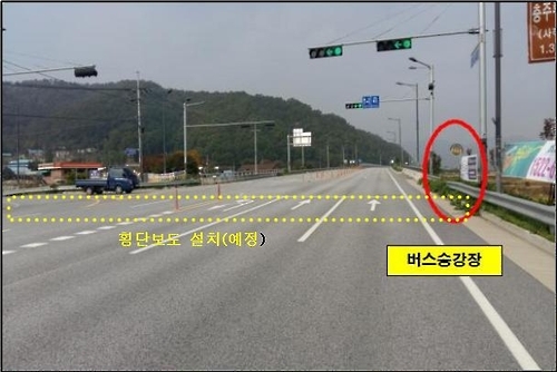 횡단보도 설치 장소