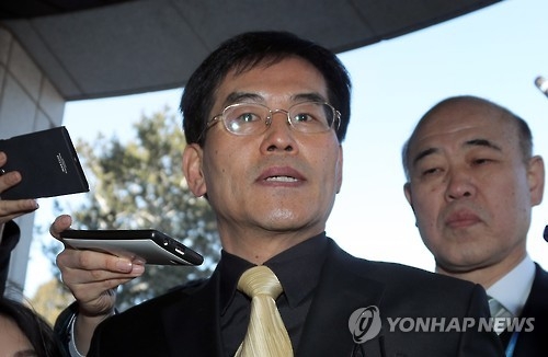 증인 출석하는 조성민 전 더블루K 대표