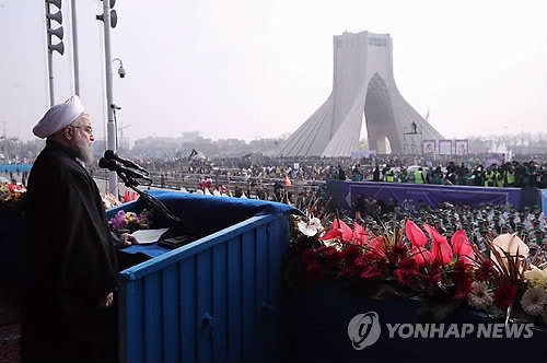 이란 이슬람혁명 38주년…대규모 반미집회