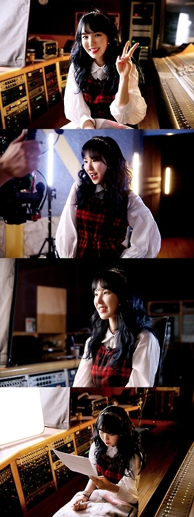 디즈니 새 애니메이션 테마곡 녹음하는 웬디
