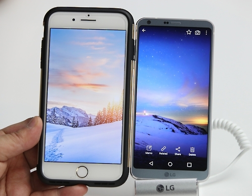 LG G6, 아이폰7 플러스와도 비슷한 대형화면'