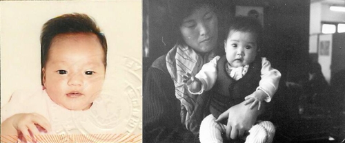 입양당시 아르멘다리즈(왼쪽)와 훌트퀴스트. 오른쪽 아이를 안고 있는 여성은 누구인지 밝혀지지 않음.
