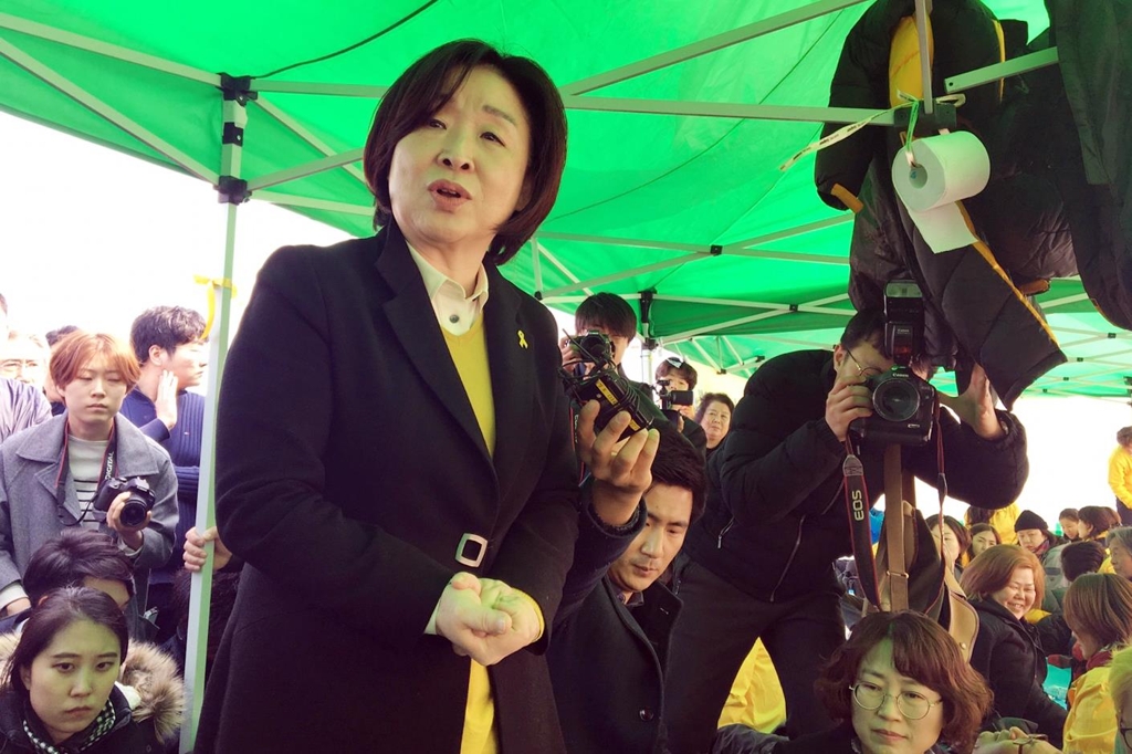 세월호 295명의 유가족과 면담하는 심상정 대표