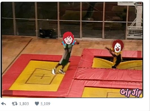 웬디스 vs 맥도날드 GIF 파일