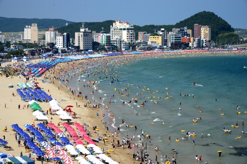 송정해수욕장 전경