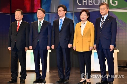 文 "잘한 거 아닌가", 安 "생각 알릴 좋은 기회"…TV토론 소감 - 1
