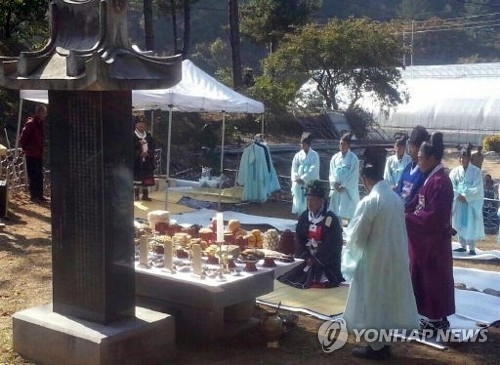 매년 음력 9월15일 열리는 곡운 김수증 추모제.