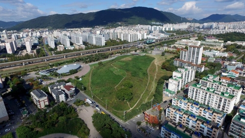 하늘에서 본 경남 김해대성동고분군