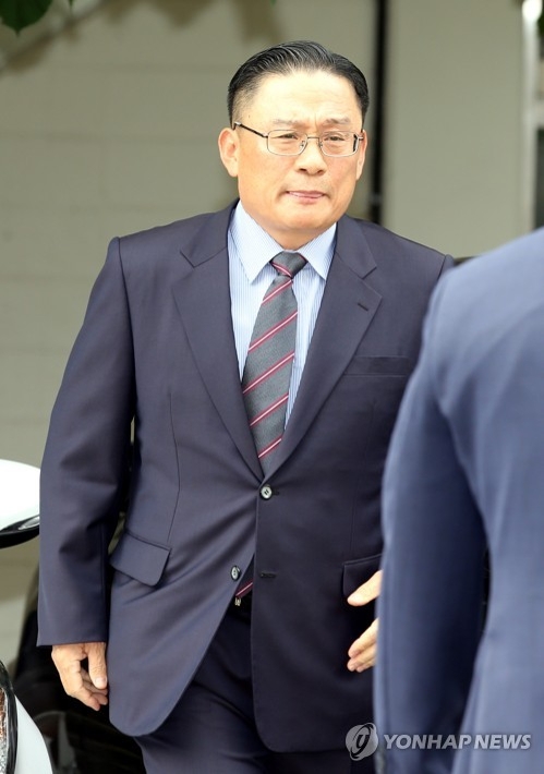 지난 8일 군 검찰에 소환된 박찬주 대장