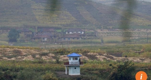 북·중 접경지역의 북한군 초소