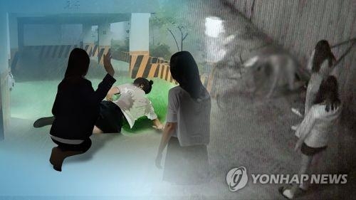 청소년 폭행(합성사진)
