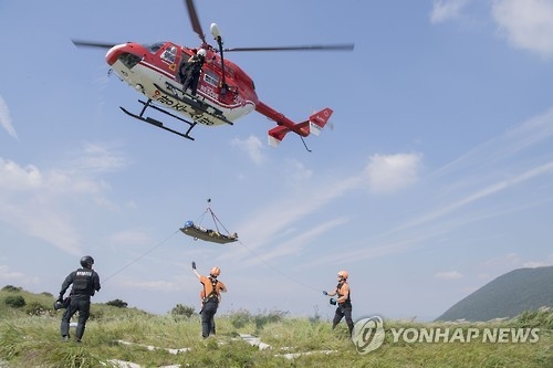 무등산 인명구조 훈련