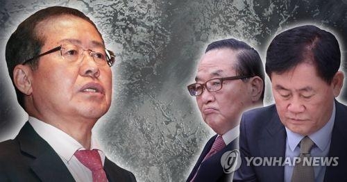 洪 "朴제명 강행"-친박 "洪 직무정지가처분"…3일 최고위 불투명(종합) - 1