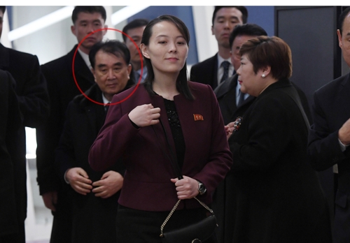김여정 수행하는 김창선