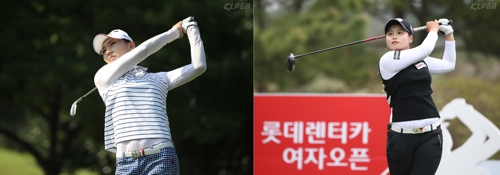 장타 대결을 예고한 김민선(왼쪽)과 최혜진.
