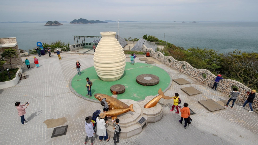 옹도 정상의 조망