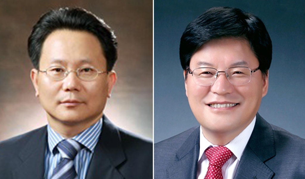 고규창 충북도 행정부지사(왼쪽)와 최복수 청와대 국가안보실 선임행정관.