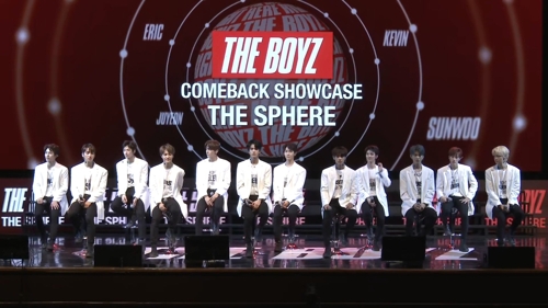 더보이즈 첫 싱글앨범 '더 스피어'(THE SPHERE) 쇼케이스 현장