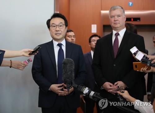 이도훈 본부장과 비건 대표