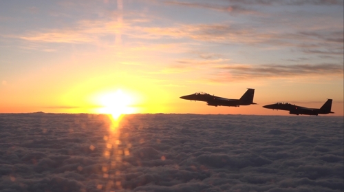 신년맞이 초계비행에 나선 F-15K 편대
