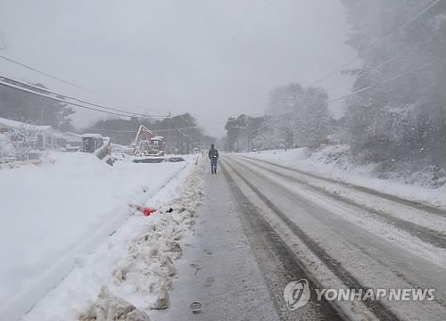 미국 눈 폭풍 자료사진